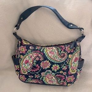 VERA BRADLEY navy paisley bag